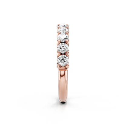 U Shape Shared Prong Ring Total Diamond Carat Weight 1.00ct