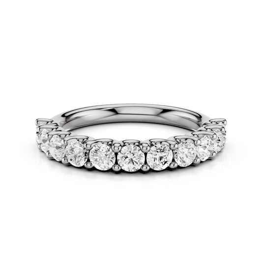 U Shape Shared Prong Ring Total Diamond Carat Weight 1.00ct