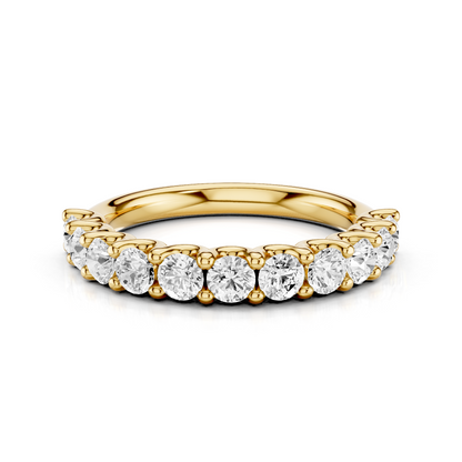U Shape Shared Prong Ring Total Diamond Carat Weight 1.00ct