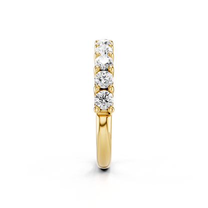 U Shape Shared Prong Ring Total Diamond Carat Weight 1.00ct